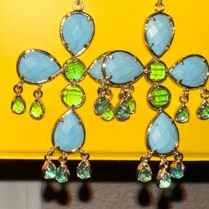 Kendra Scott multicolored vintage chandelier earrings